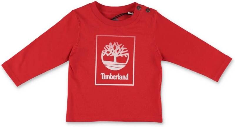 Timberland T shirt Rossa in Jersey di Cotone | Red Cotton Jersey T shirt , Rood, Heren