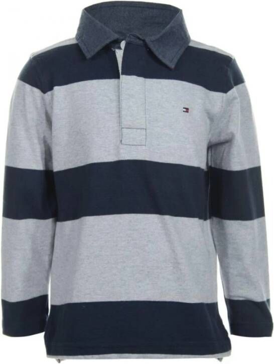 Tommy Hilfiger Polo Phill Stripe Rug, Blauw, Heren