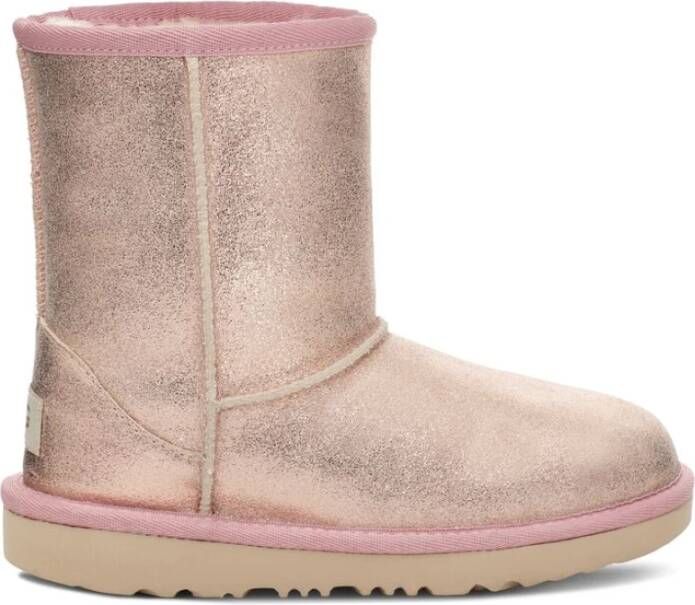Ugg Enkellaarsjes Classic II Metallic Glitter Roze