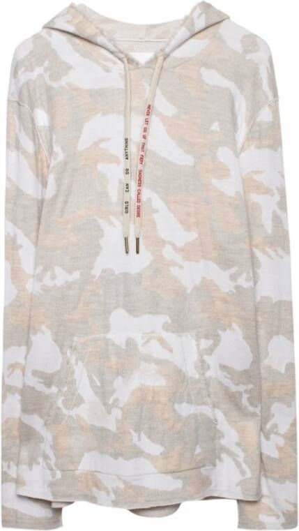 Zadig & Voltaire NEA Camo Sweater , Beige, Dames
