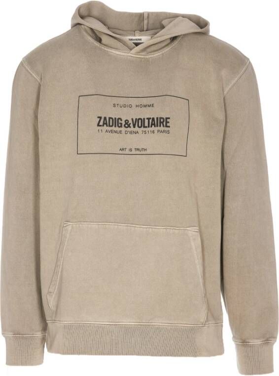 Zadig & Voltaire Hoodies & sweatvesten Beige Heren