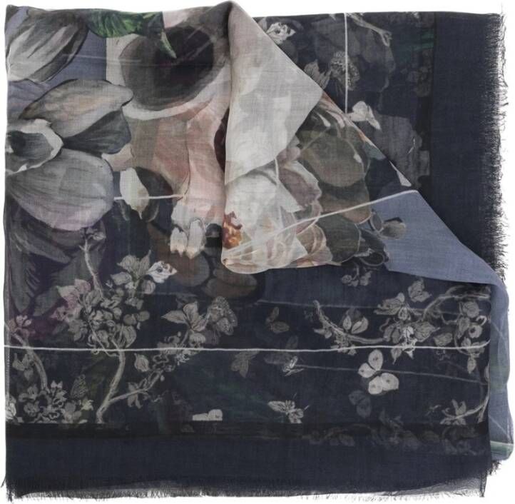 Zadig & Voltaire Zijdeachtige sjaals , Blauw, Dames