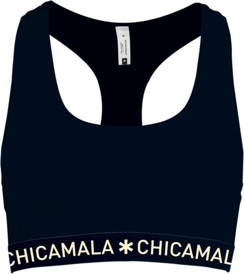 Muchachomalo Ladies racer back solid snowwhite