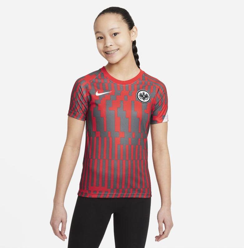 Nike Kids Eintracht Frankfurt Warming uptop met korte mouwen voor kids Rood