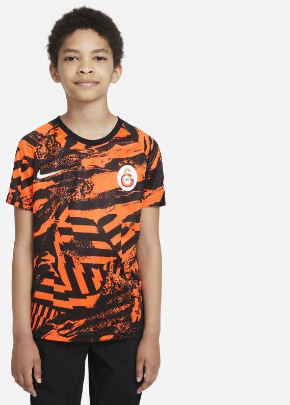 Nike Kids Galatasaray Warming uptop met korte mouwen voor kids Oranje