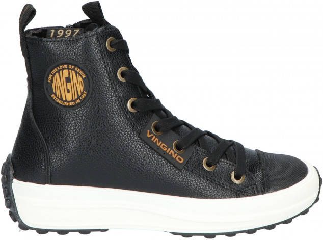 Vingino Noa Mid Deep Black Veter boots