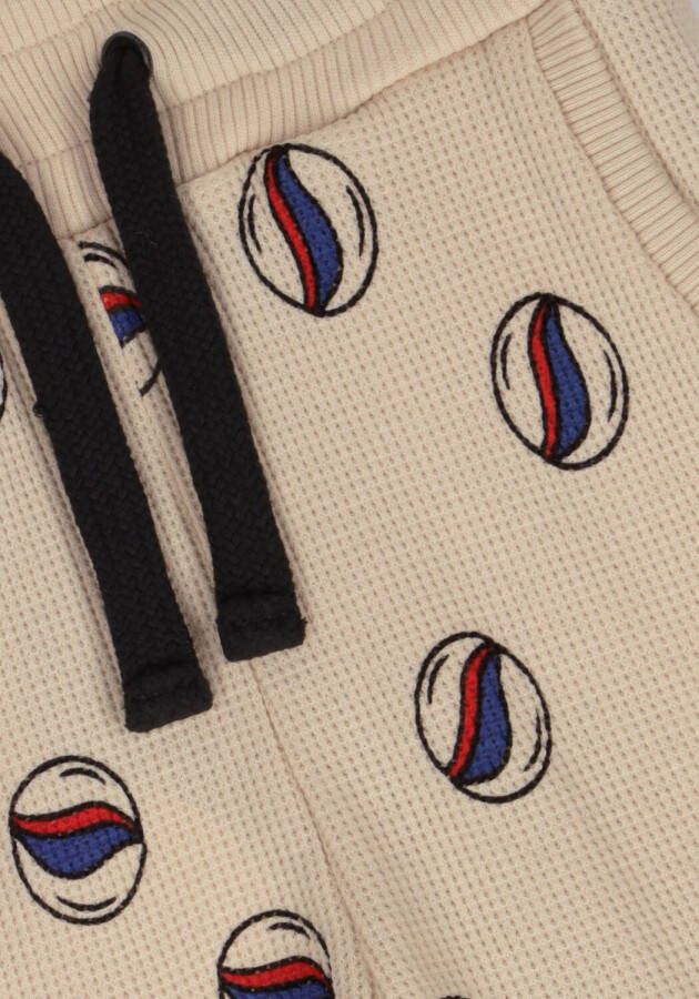 Carlijnq Gebroken Wit Korte Broek Marbles Bermuda