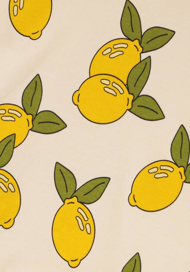 Carlijnq Gebroken Wit T shirt Lemon Crewneck T shirt