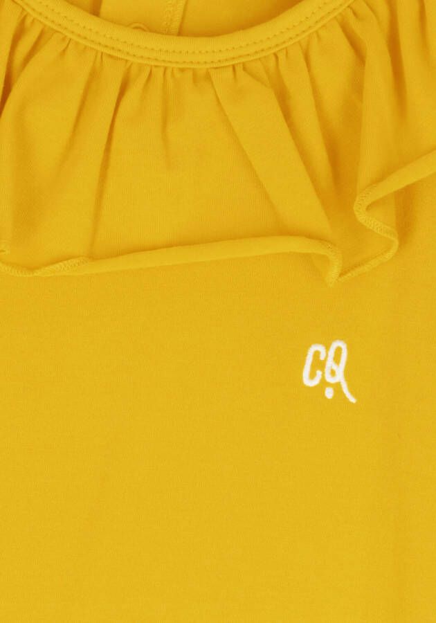 Carlijnq Oker Top Basic Big Collar Tanktop Wt Embroidery