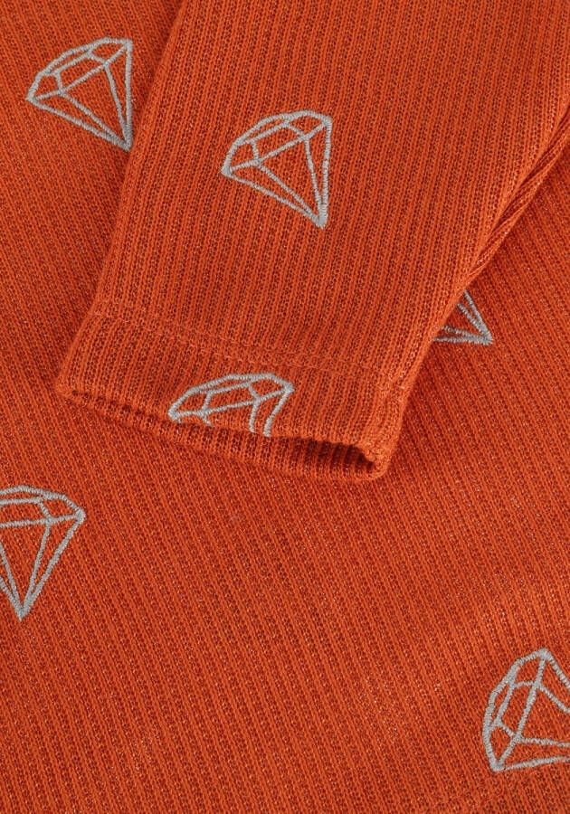 Carlijnq Rode Diamond Shirt With Ruffles Longsleeve