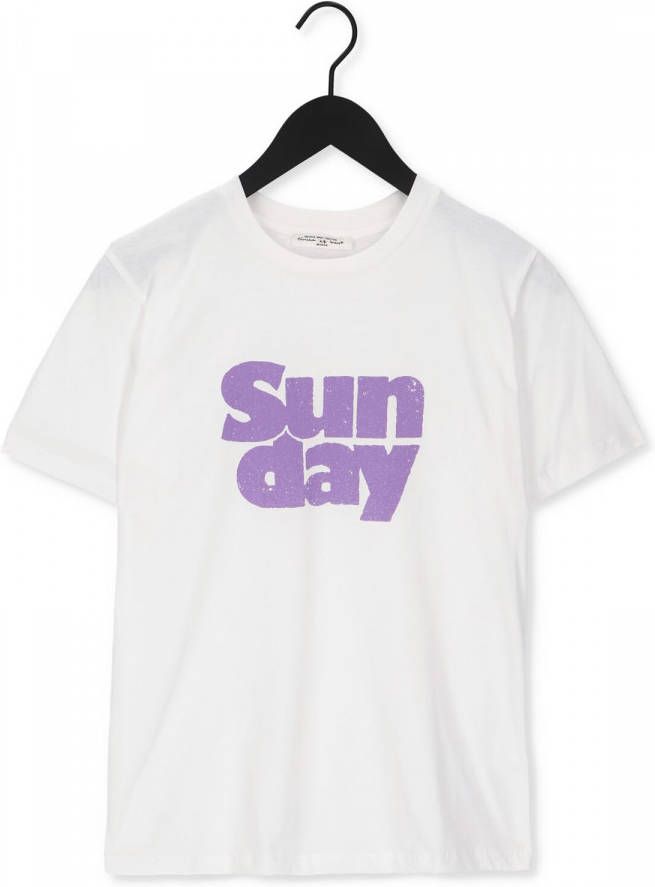 Circle of Trust T shirt Coco met tekst wit/paars