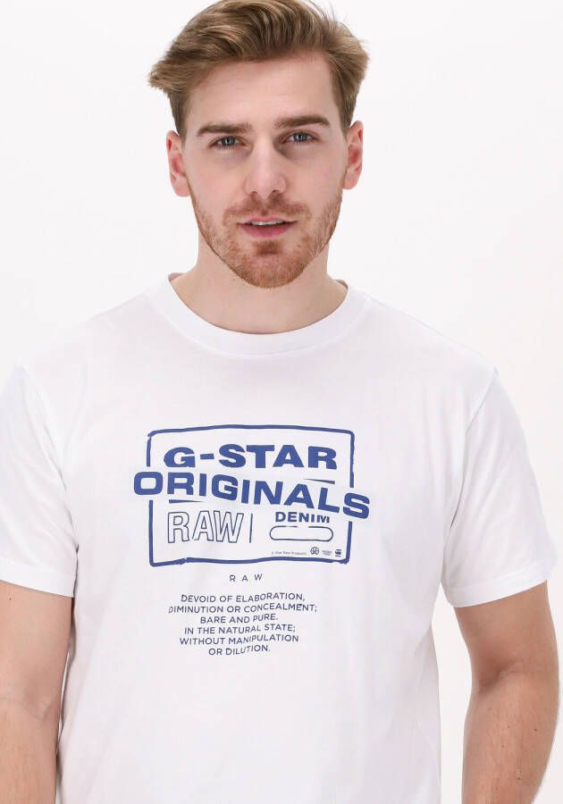 G-Star G Star RAW Shirt met ronde hals Originals Logo Tee