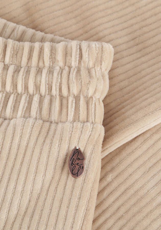 Nobell Beige Flared Broek Sady Velvet Rib Flared