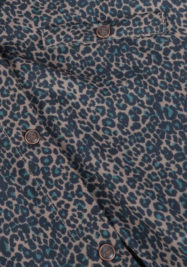 Nobell Blauwe Mini Jurk Maj Shirt Dress Animal