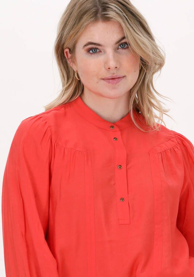 Scotch & Soda Oranje Blouse Gathered Yoke Ecovero Blend To