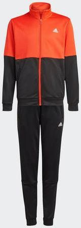 Adidas colourblock trainingspak zwart/rood kinderen