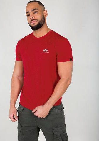 Alpha Industries Shirt met ronde hals BASIC T SMALL LOGO