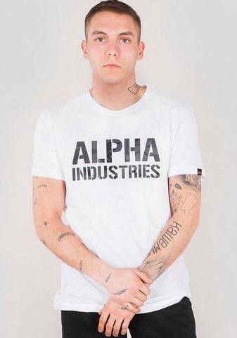 Alpha Industries Shirt met ronde hals CAMO PRINT T