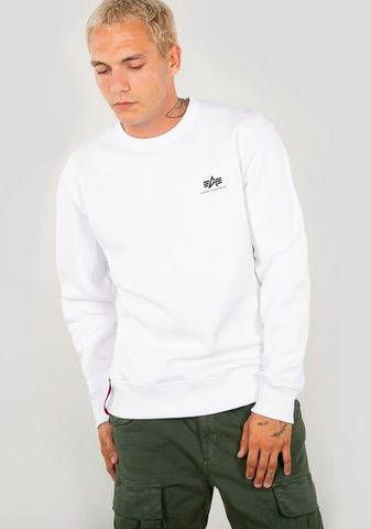 Alpha Industries Basic Sweater Small Logo Crewneck White