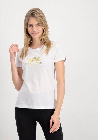 Alpha Industries T shirt Wmn T Shirts New Basic T Wmn Foil Print
