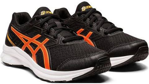 Asics jolt 3 hardloopschoenen zwart/rood kinderen