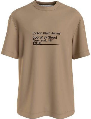 Calvin klein CK Adres Logo Tee J30J322514pf2 Jeans, Beige, Heren