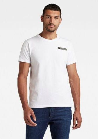 G-Star G Star RAW T shirt Premium core 2.0 van biologisch katoen white