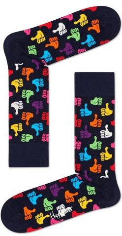 Happy Socks Sokken Thumbs Up met opvallende duim omhoog motieven