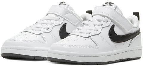 Nike court borough low 2 sneakers wit/zwart kinderen