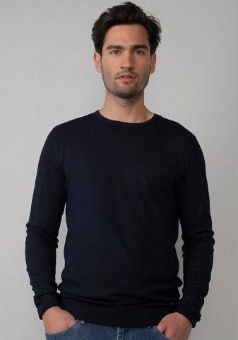 Petrol Industries fijngebreide pullover midnight navy