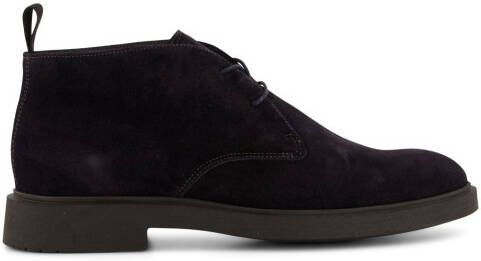 Blackstone nette schoenen effen leer donkerblauw