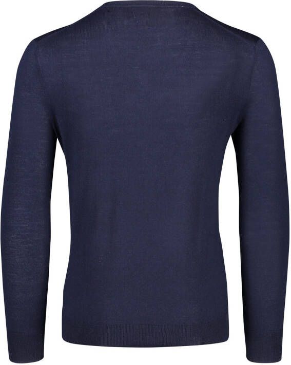 Polo Ralph Lauren trui donkerblauw effen merinowol v hals