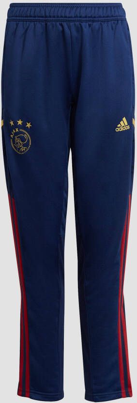 Adidas Kids adidas Ajax Trainingsbroek 2022 2023 Kids Donkerblauw Donkerrood Goud