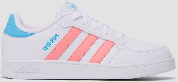 Adidas breaknet sneakers wit/roze kinderen