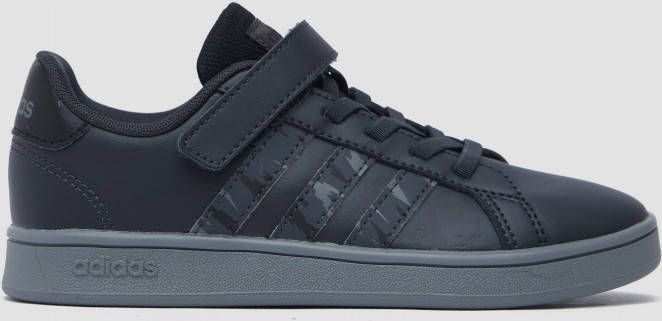 Adidas grand court el sneakers zwart/grijs kinderen