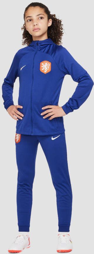 Nike Kids Nederland Strike Nike Dri FIT voetbaltrainingspak met capuchon voor kids Blauw