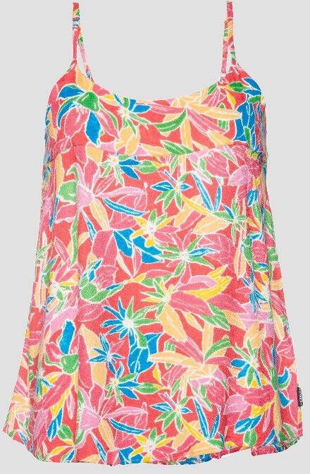 Protest spaghettitop met all over print roze/multi