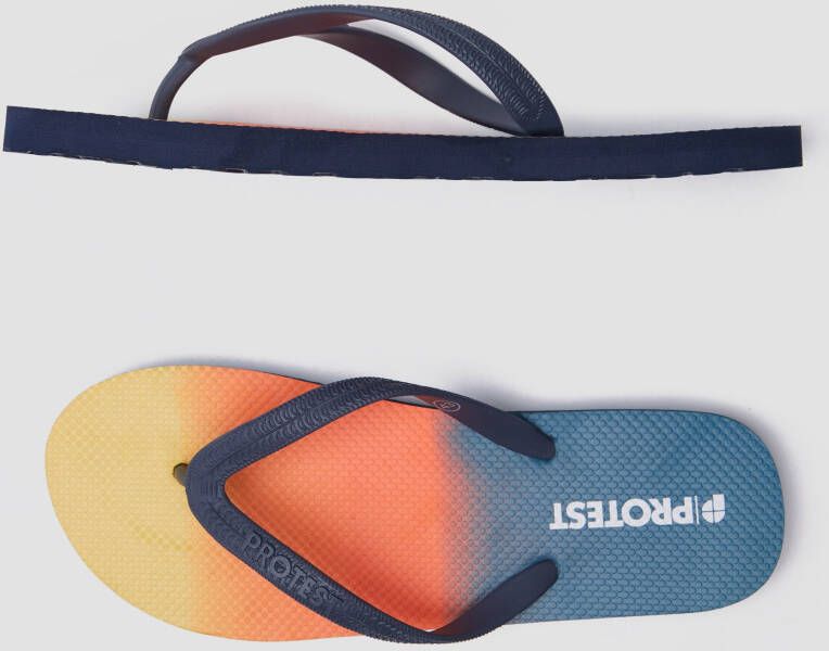 Protest carey slipppers blauw/oranje heren
