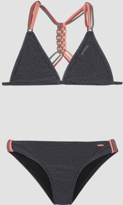 Protest fimke jr triangle bikini zwart kinderen