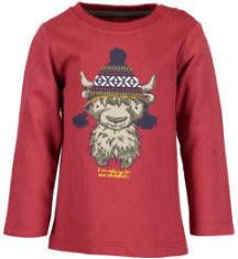 BLUE SEVEN ! Jongens Shirt Lange Mouw Maat 62 Rood Katoen