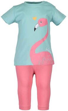 BLUE SEVEN Girls Set van 2 T shirt + Capri broek Zee