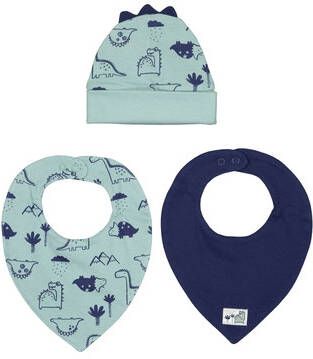 BLUE SEVEN Set van 3 muts en slab gletsjer