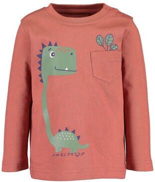 BLUE SEVEN T shirt met lange mouwen baksteen