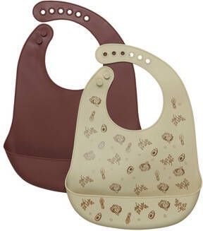 Celavi Siliconen slabbetje 2 pak Rocky Road