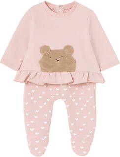 mayoral Babyset van trui en broek roze/wit