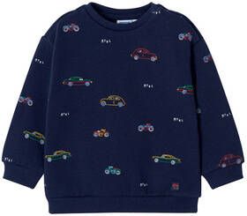 mayoral Jumper met auto Print donkerblauw
