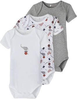 Name It Body met korte mouwen Circus(set, 3 delig )