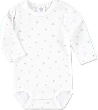 Sanetta Baby rompertje 1/1 mouw STARS wit