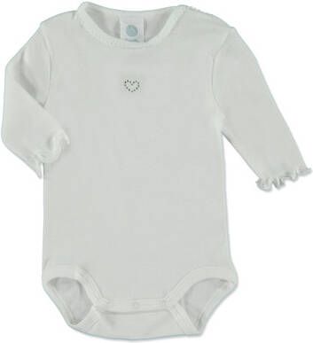 Sanetta  Babylichaam 1/2 arm wit Wit Gr.80 Meisjes