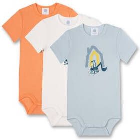 Sanetta Bodysuit 3 pack blauw